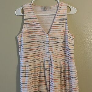 Dress, size Small color white  and orange.LOFT, excellent condition.